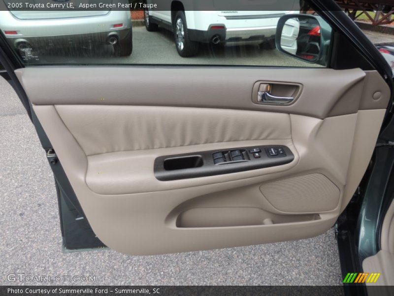 Aspen Green Pearl / Taupe 2005 Toyota Camry LE