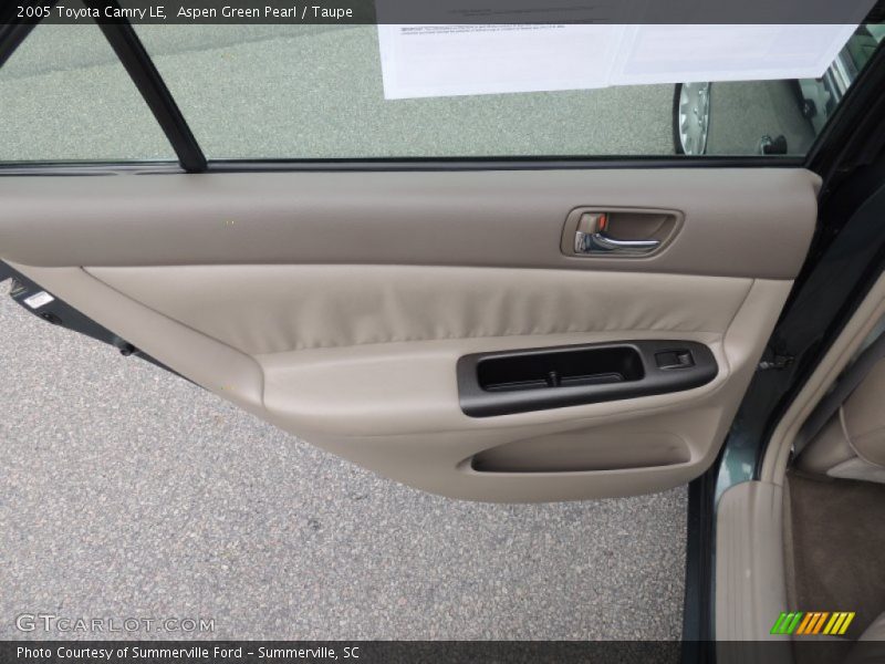 Aspen Green Pearl / Taupe 2005 Toyota Camry LE