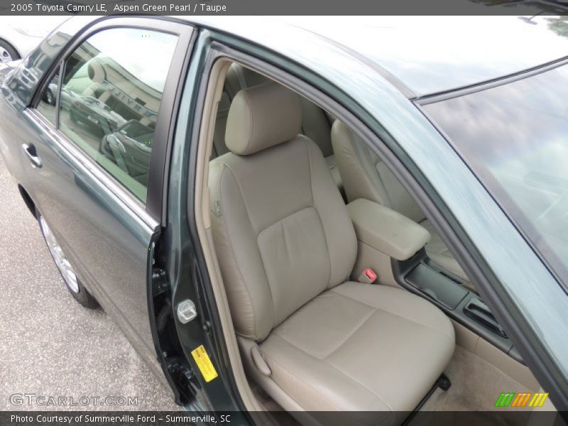 Aspen Green Pearl / Taupe 2005 Toyota Camry LE