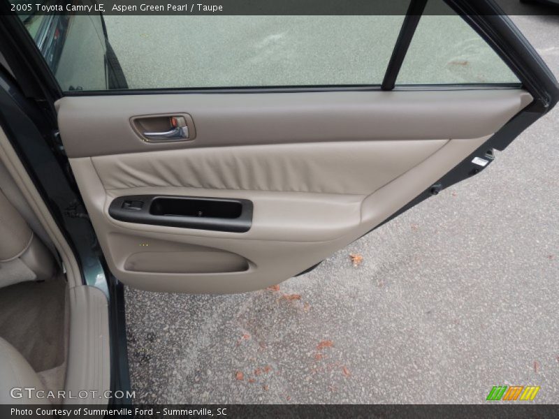 Aspen Green Pearl / Taupe 2005 Toyota Camry LE
