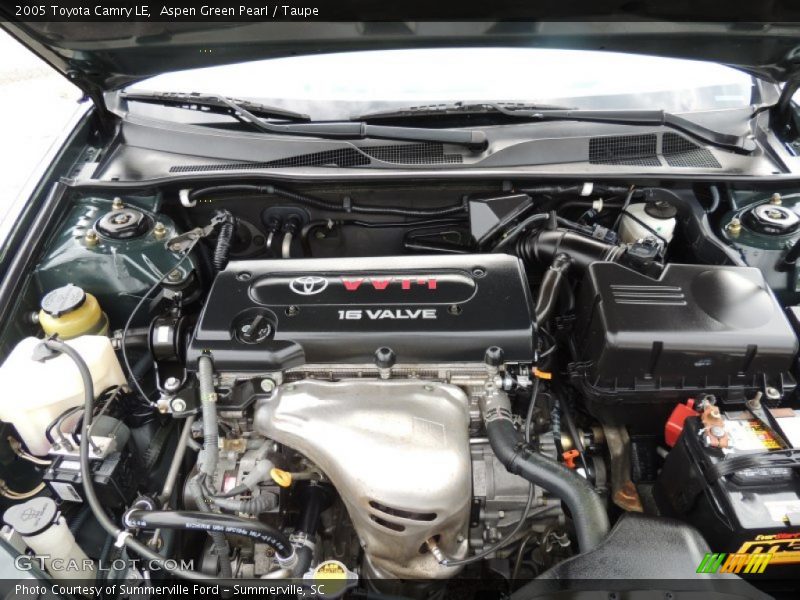 Aspen Green Pearl / Taupe 2005 Toyota Camry LE