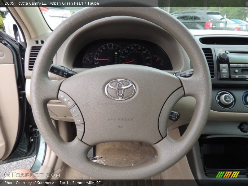 Aspen Green Pearl / Taupe 2005 Toyota Camry LE