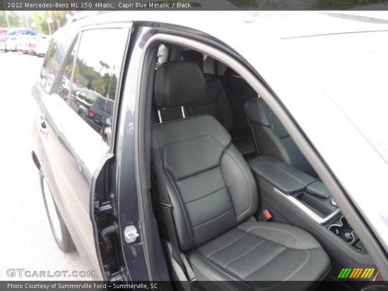 Capri Blue Metallic / Black 2012 Mercedes-Benz ML 350 4Matic