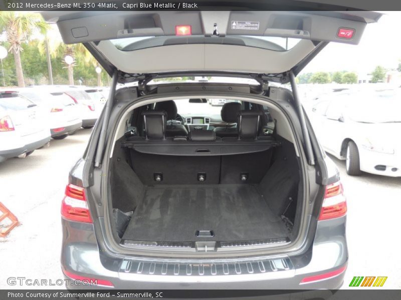 Capri Blue Metallic / Black 2012 Mercedes-Benz ML 350 4Matic