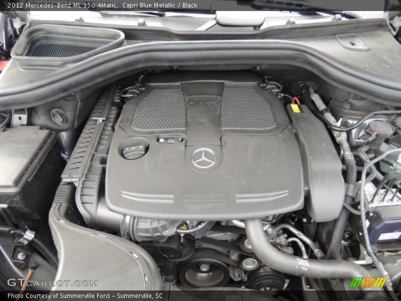 Capri Blue Metallic / Black 2012 Mercedes-Benz ML 350 4Matic