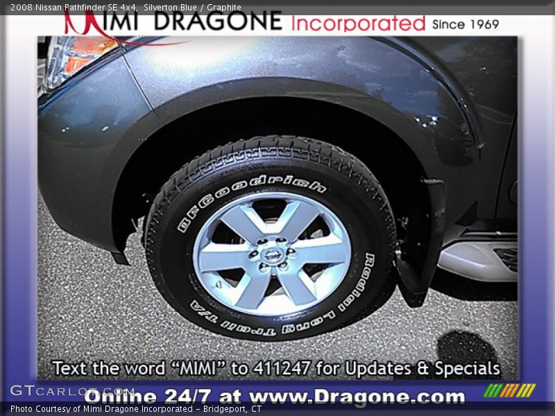 Silverton Blue / Graphite 2008 Nissan Pathfinder SE 4x4