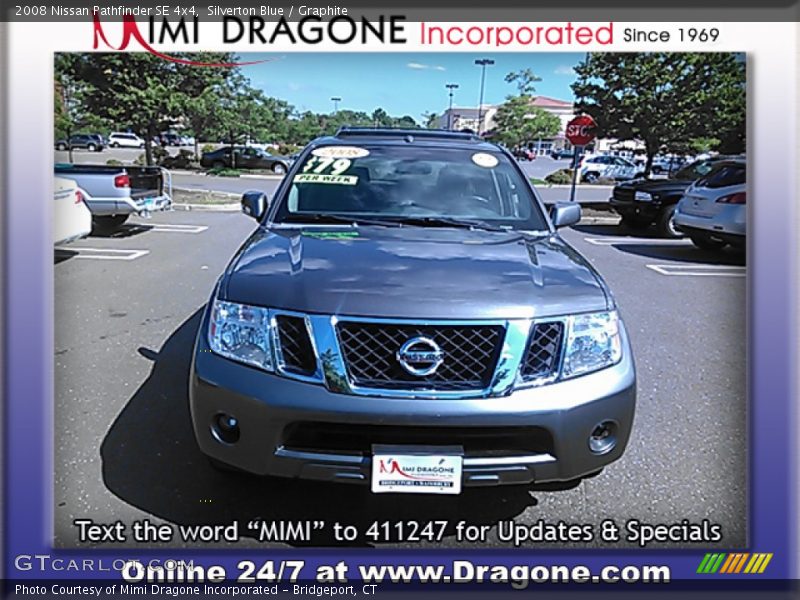 Silverton Blue / Graphite 2008 Nissan Pathfinder SE 4x4