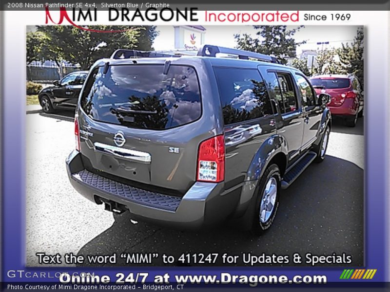 Silverton Blue / Graphite 2008 Nissan Pathfinder SE 4x4