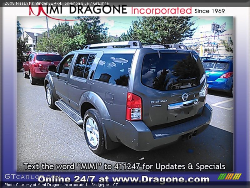 Silverton Blue / Graphite 2008 Nissan Pathfinder SE 4x4