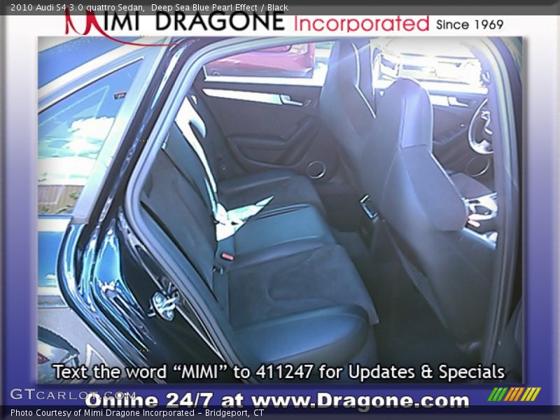Deep Sea Blue Pearl Effect / Black 2010 Audi S4 3.0 quattro Sedan