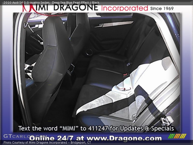 Deep Sea Blue Pearl Effect / Black 2010 Audi S4 3.0 quattro Sedan