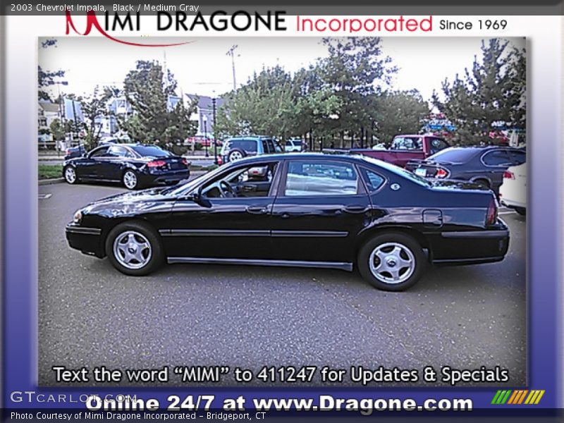 Black / Medium Gray 2003 Chevrolet Impala