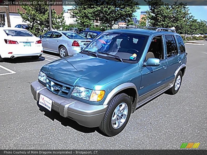 Evergreen / Brown 2001 Kia Sportage EX 4x4