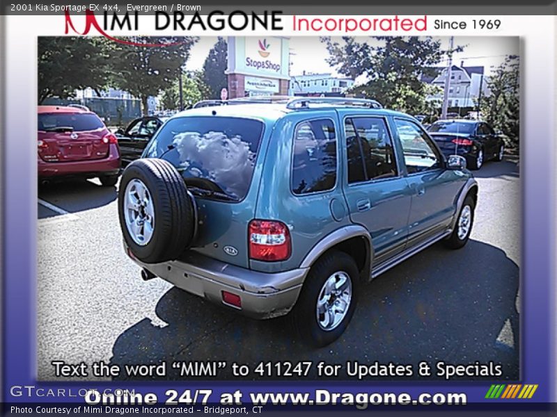 Evergreen / Brown 2001 Kia Sportage EX 4x4