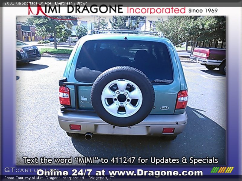 Evergreen / Brown 2001 Kia Sportage EX 4x4