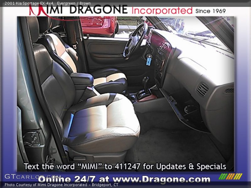 Evergreen / Brown 2001 Kia Sportage EX 4x4