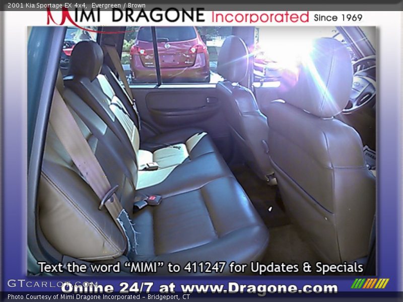 Evergreen / Brown 2001 Kia Sportage EX 4x4