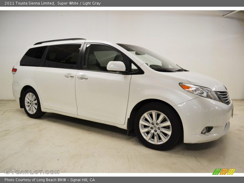 Super White / Light Gray 2011 Toyota Sienna Limited
