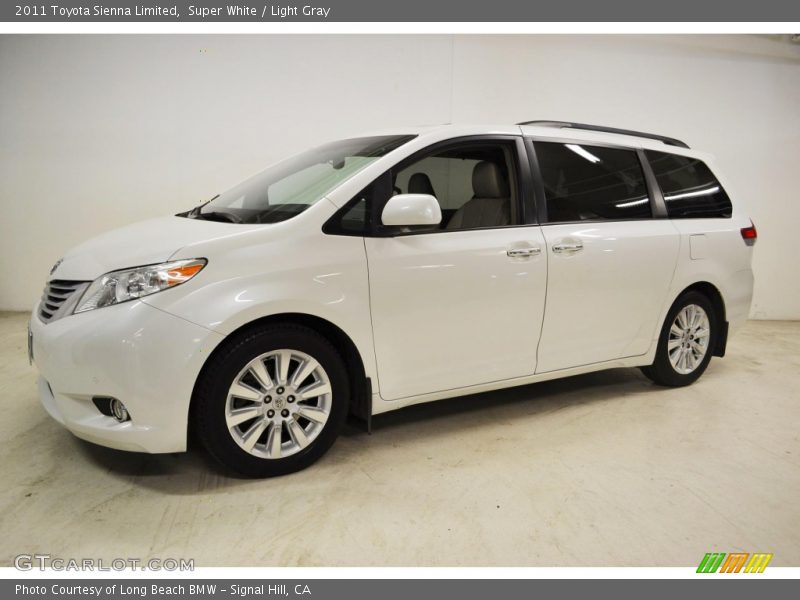 Super White / Light Gray 2011 Toyota Sienna Limited