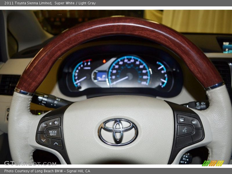 Super White / Light Gray 2011 Toyota Sienna Limited