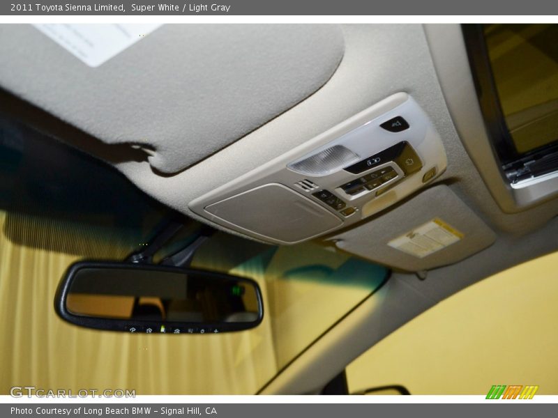 Super White / Light Gray 2011 Toyota Sienna Limited
