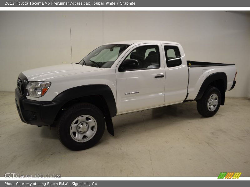 Super White / Graphite 2012 Toyota Tacoma V6 Prerunner Access cab