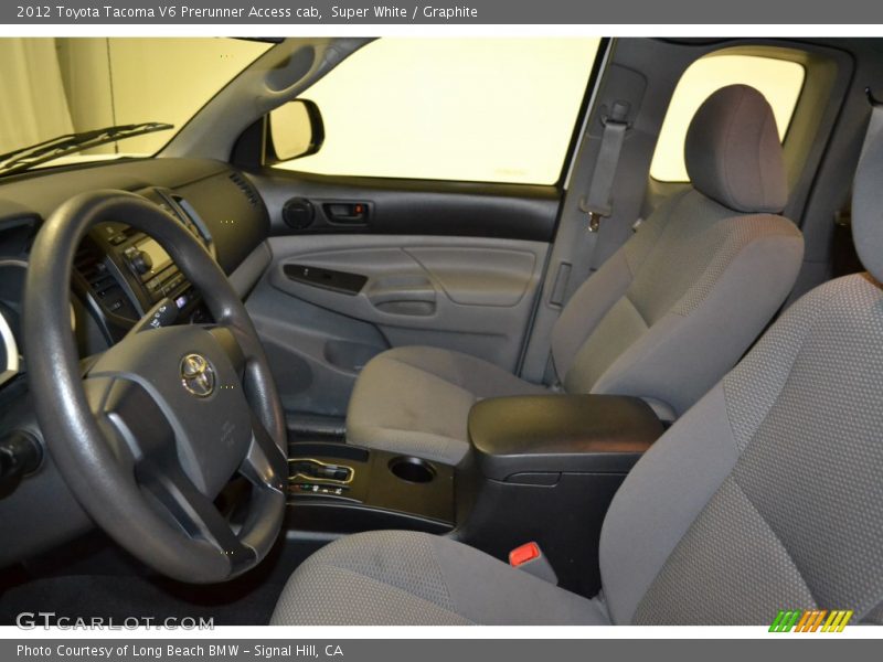 Super White / Graphite 2012 Toyota Tacoma V6 Prerunner Access cab
