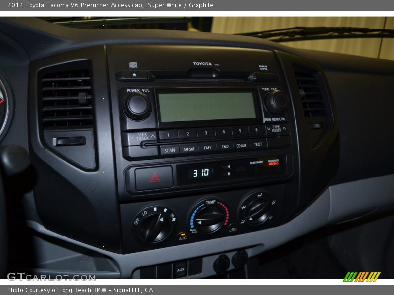 Super White / Graphite 2012 Toyota Tacoma V6 Prerunner Access cab