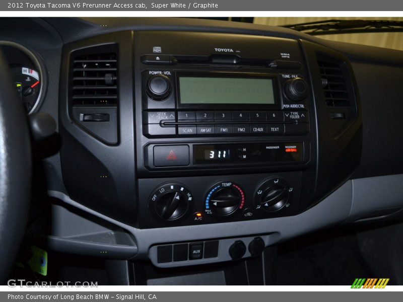 Super White / Graphite 2012 Toyota Tacoma V6 Prerunner Access cab