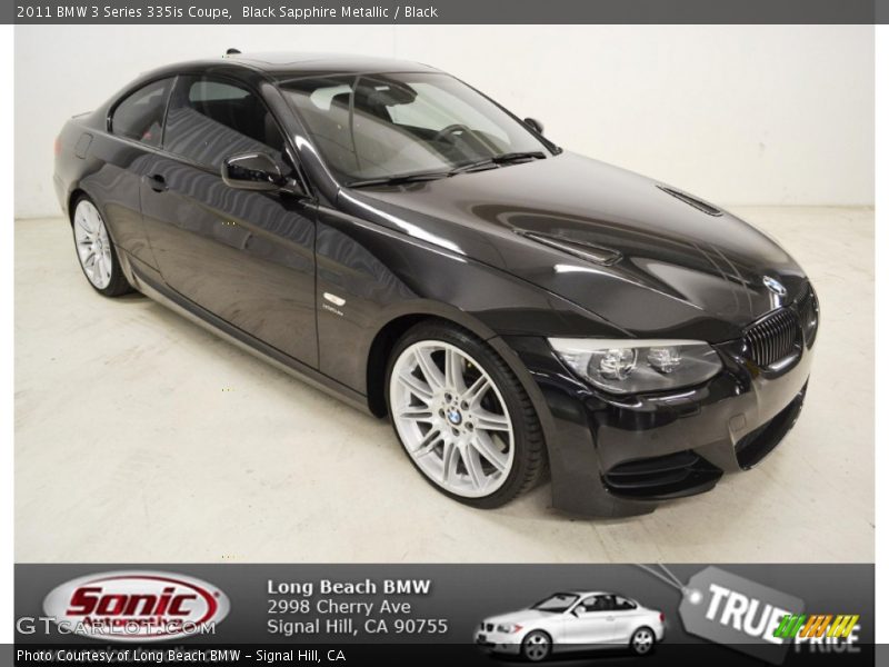 Black Sapphire Metallic / Black 2011 BMW 3 Series 335is Coupe