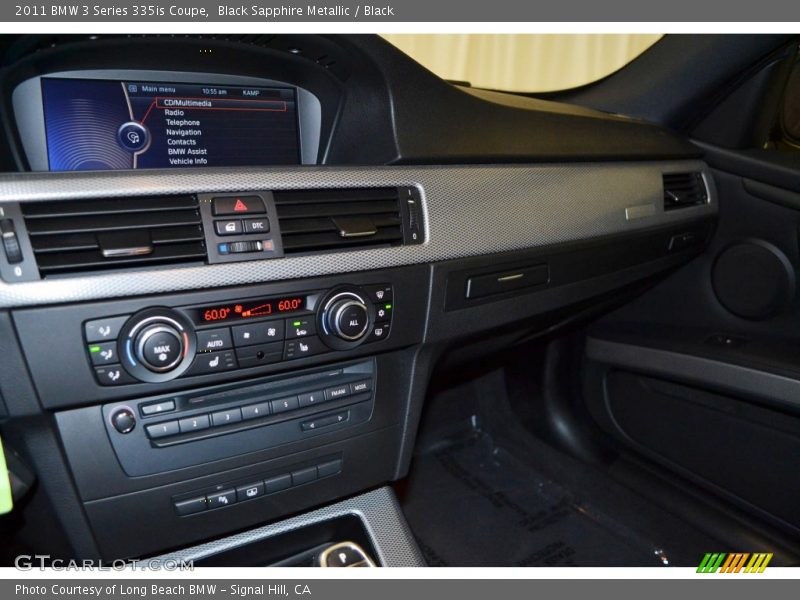 Black Sapphire Metallic / Black 2011 BMW 3 Series 335is Coupe