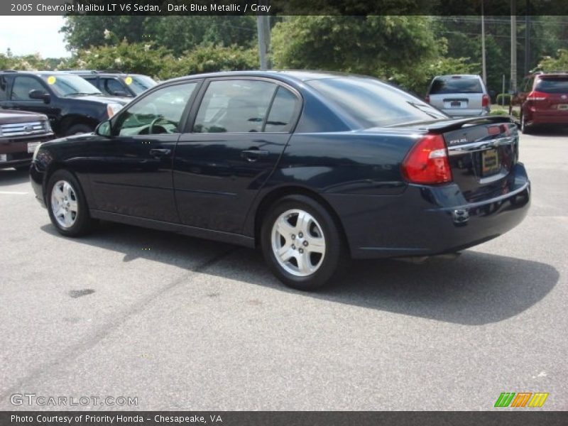 Dark Blue Metallic / Gray 2005 Chevrolet Malibu LT V6 Sedan