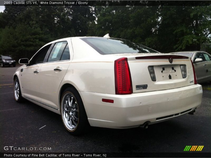 White Diamond Tricoat / Ebony 2009 Cadillac STS V6