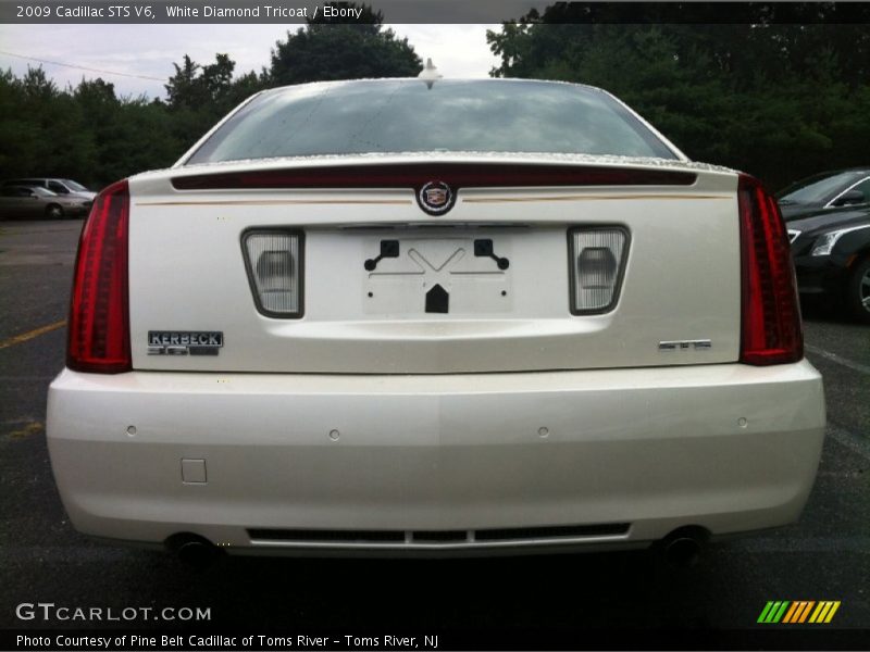 White Diamond Tricoat / Ebony 2009 Cadillac STS V6