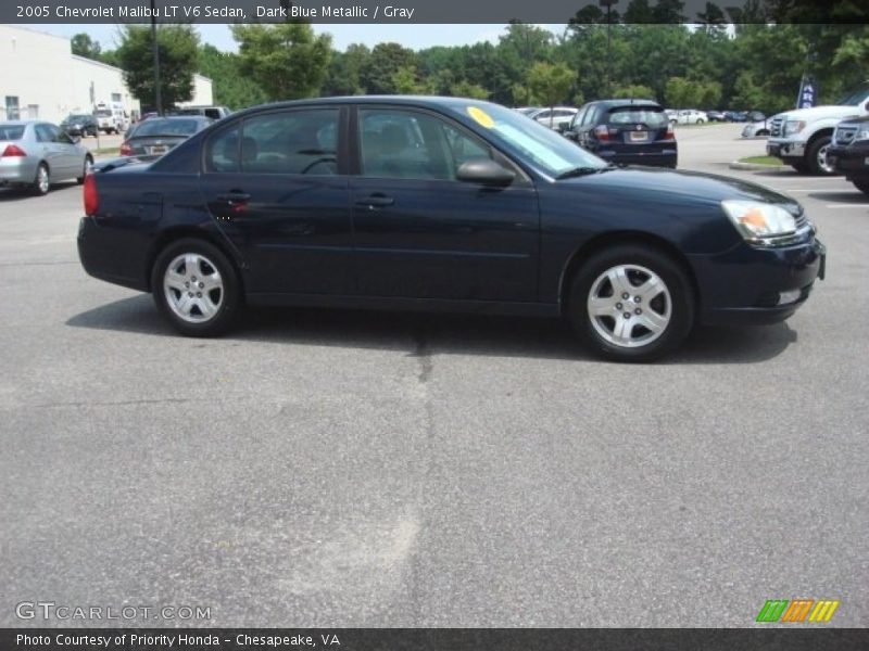 Dark Blue Metallic / Gray 2005 Chevrolet Malibu LT V6 Sedan