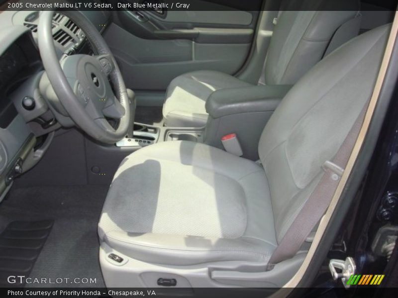Dark Blue Metallic / Gray 2005 Chevrolet Malibu LT V6 Sedan