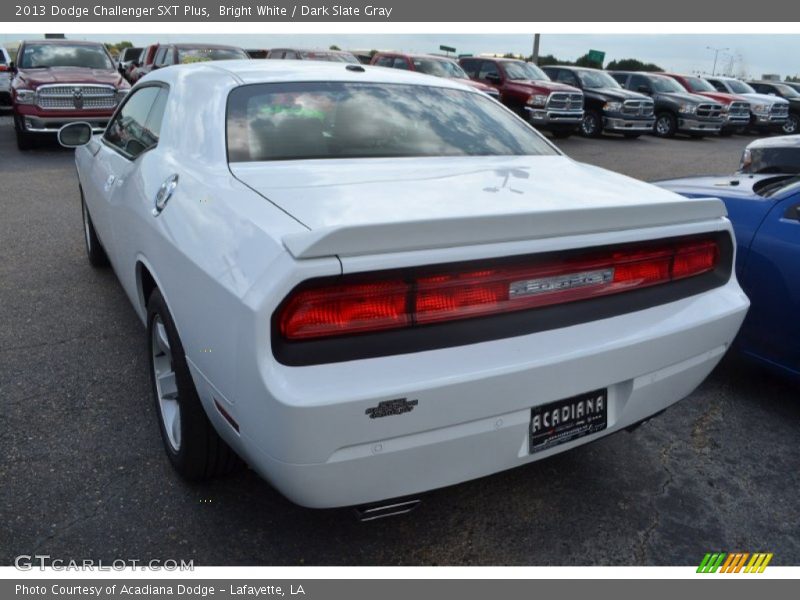 Bright White / Dark Slate Gray 2013 Dodge Challenger SXT Plus