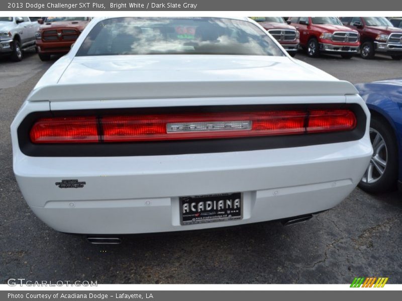 Bright White / Dark Slate Gray 2013 Dodge Challenger SXT Plus