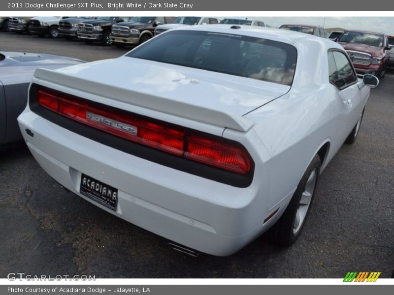 Bright White / Dark Slate Gray 2013 Dodge Challenger SXT Plus