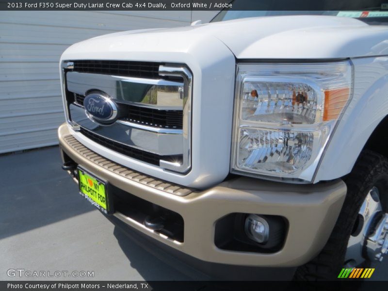 Oxford White / Adobe 2013 Ford F350 Super Duty Lariat Crew Cab 4x4 Dually