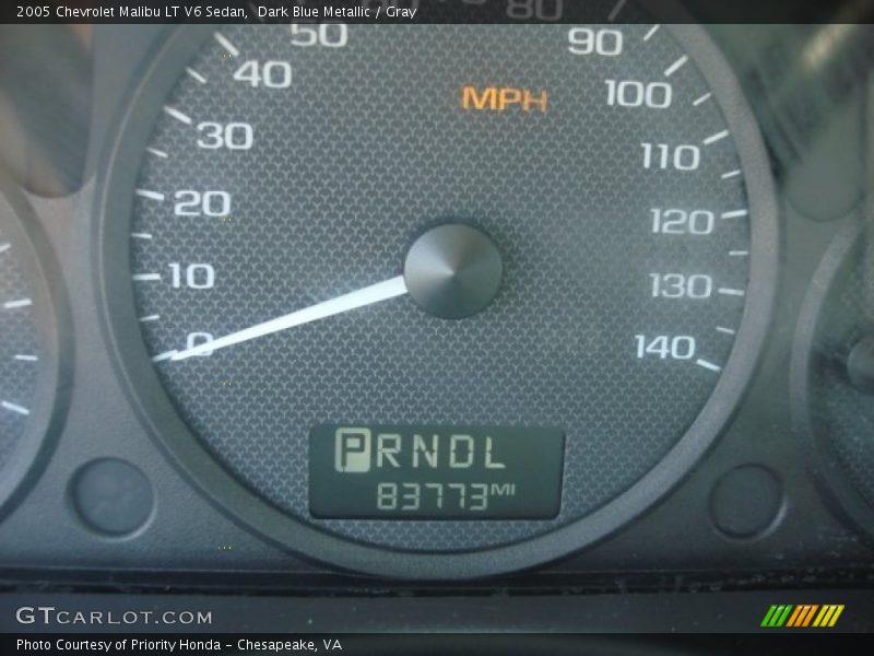 Dark Blue Metallic / Gray 2005 Chevrolet Malibu LT V6 Sedan