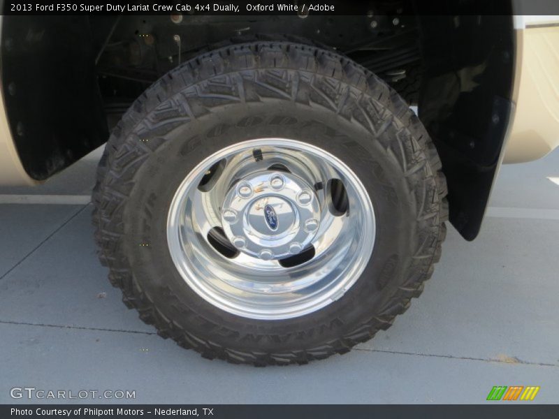 Oxford White / Adobe 2013 Ford F350 Super Duty Lariat Crew Cab 4x4 Dually