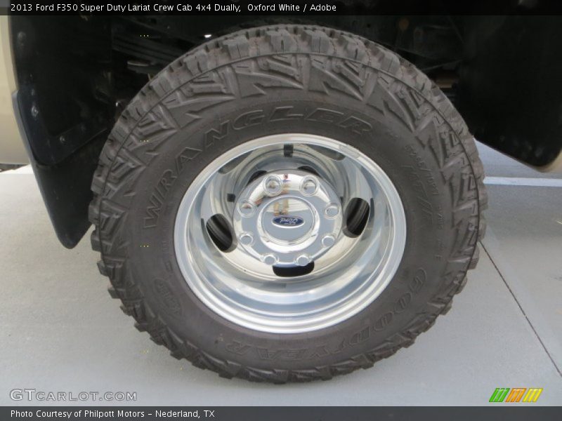 Oxford White / Adobe 2013 Ford F350 Super Duty Lariat Crew Cab 4x4 Dually
