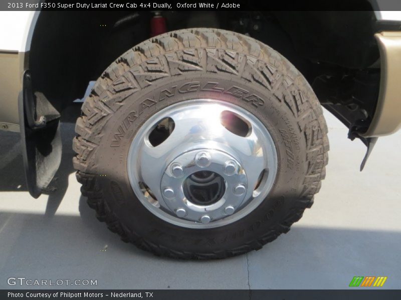 Oxford White / Adobe 2013 Ford F350 Super Duty Lariat Crew Cab 4x4 Dually
