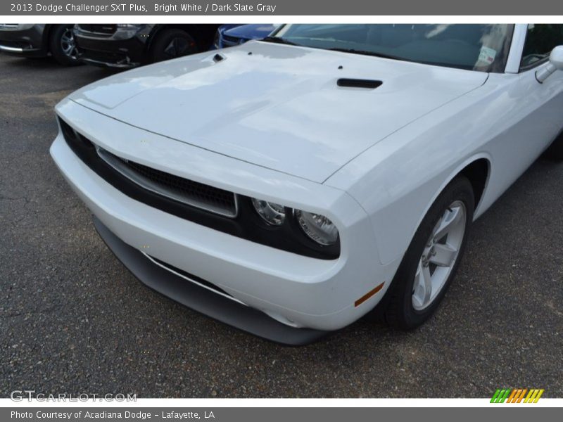 Bright White / Dark Slate Gray 2013 Dodge Challenger SXT Plus