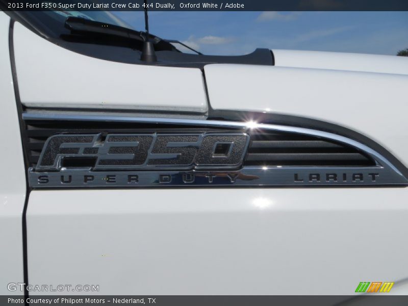 Oxford White / Adobe 2013 Ford F350 Super Duty Lariat Crew Cab 4x4 Dually