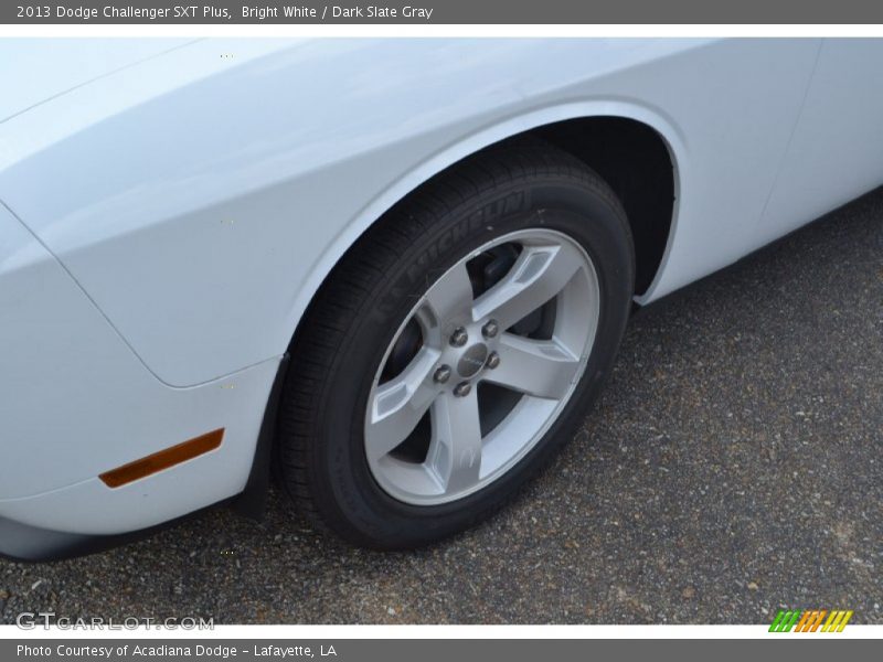 Bright White / Dark Slate Gray 2013 Dodge Challenger SXT Plus