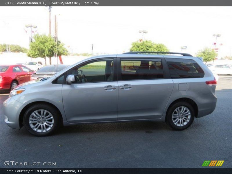 Silver Sky Metallic / Light Gray 2012 Toyota Sienna XLE