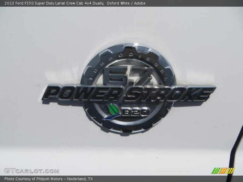 Oxford White / Adobe 2013 Ford F350 Super Duty Lariat Crew Cab 4x4 Dually