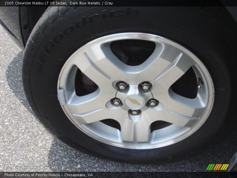 Dark Blue Metallic / Gray 2005 Chevrolet Malibu LT V6 Sedan